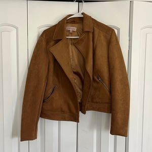 Brown suede jacket